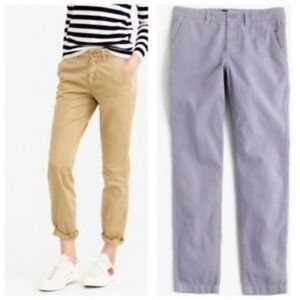 J. Crew Tan and Lavender Pants Set
